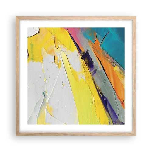 Plakát v rámu světlý dub - Anatomie světla - 50x50 cm