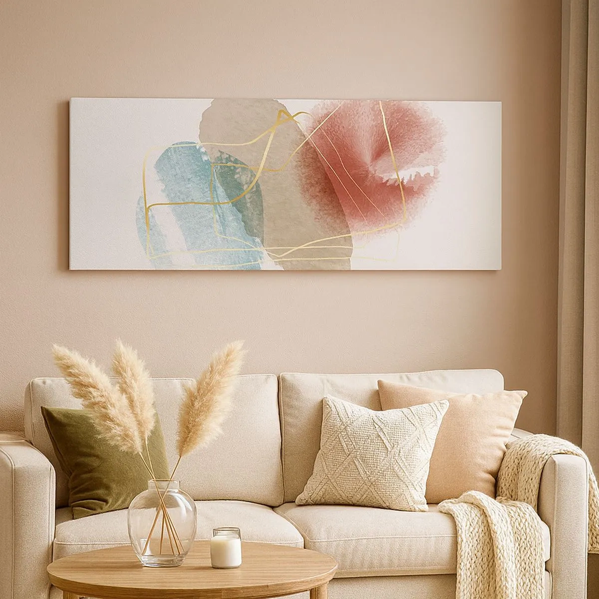 Obraz na plátně - Korálky prostoru - 100x40 cm