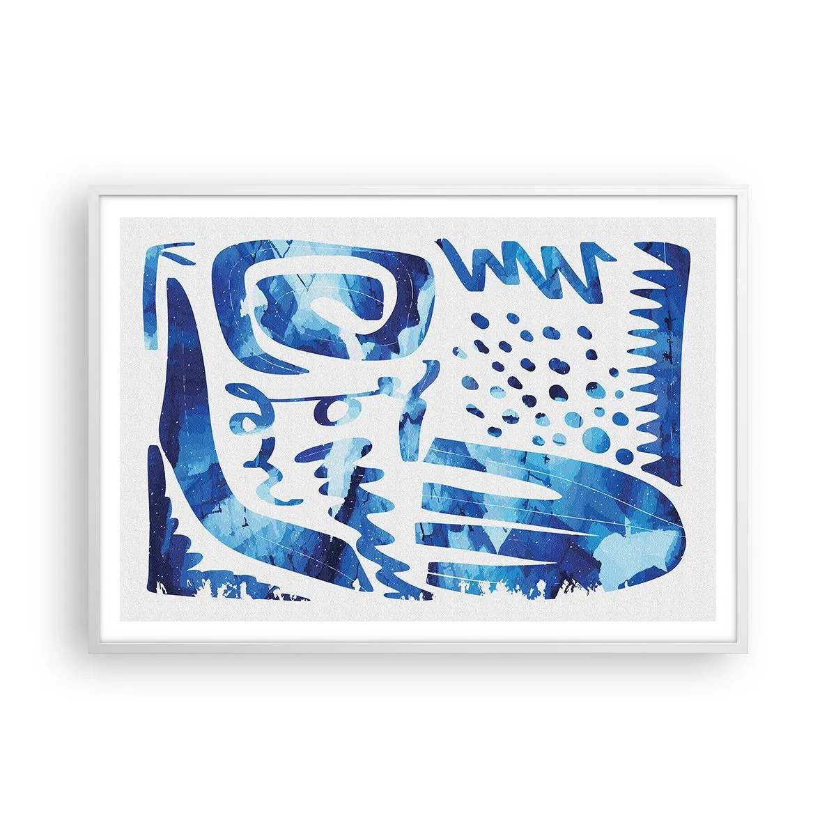 Plakát v bílém rámu - Zpět ke kořenům - 100x70 cm