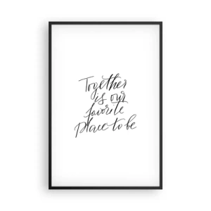 Plakát v černém rámu - Cítíte to také? - 61x91 cm