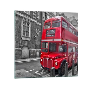 Obraz na skle - Vždy stejný - 50x50 cm