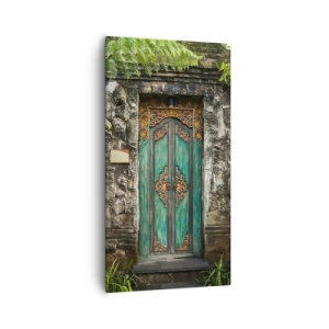 Obraz na plátně - Dveře do exotického světa - 55x100 cm