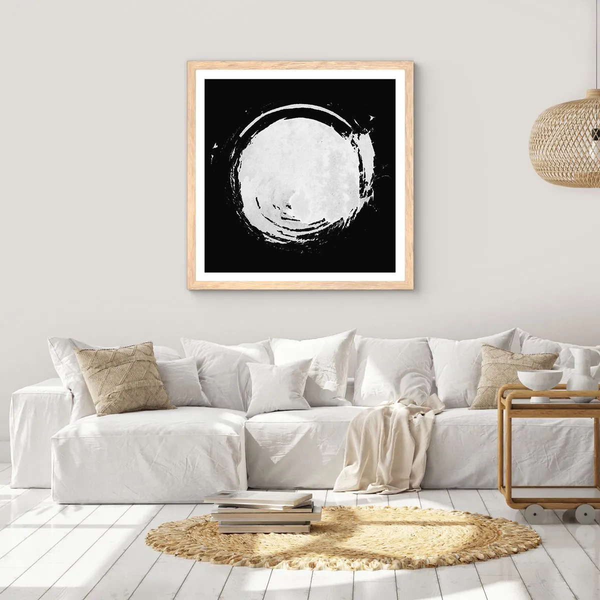 Plakát v rámu světlý dub - Správné řešení - 60x60 cm