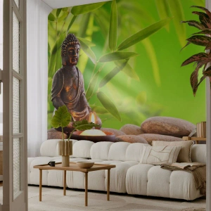 Fototapeta Samolepicí Deluxe Sticker - Život je krásný - Buddha, Bambus, Lázně - 250x175 cm