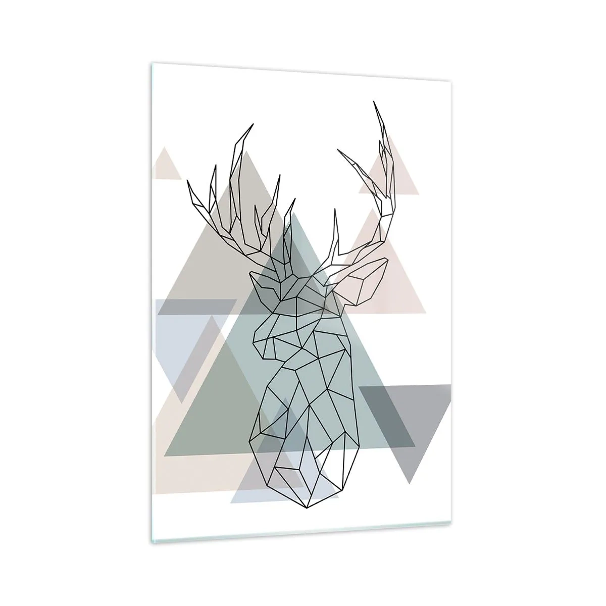 Obraz na skle - V geometrickém lese - 50x70 cm