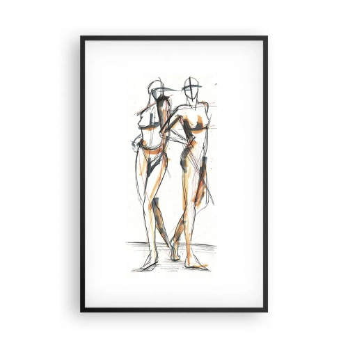 Plakát v černém rámu - Studie šarmu - 61x91 cm