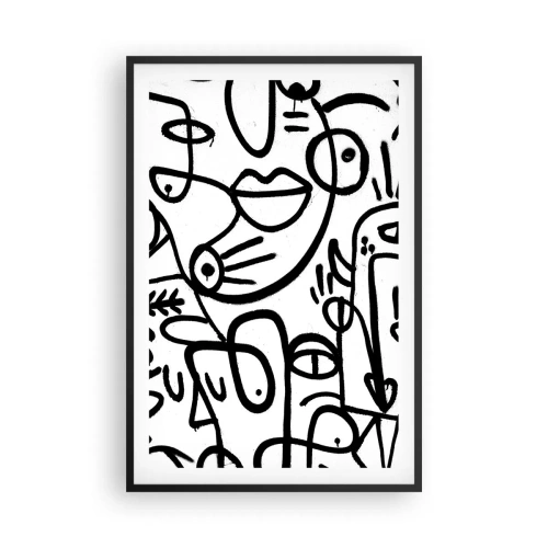 Plakát v černém rámu - Tváře a přeludy - 61x91 cm
