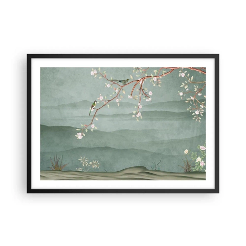 Plakát v černém rámu - Jaro je tady - 70x50 cm