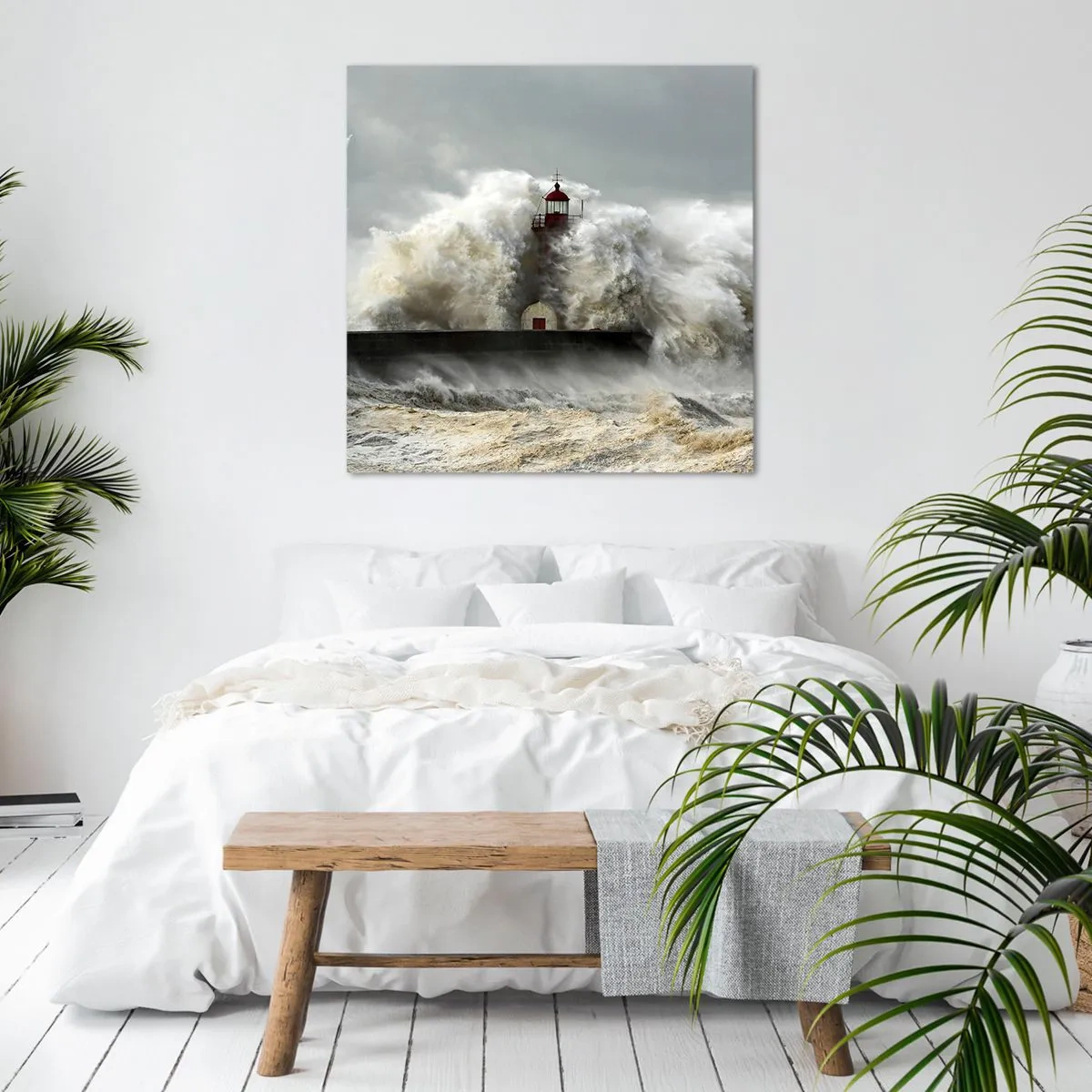 Obraz na plátně - Hněv oceánu - 30x30 cm