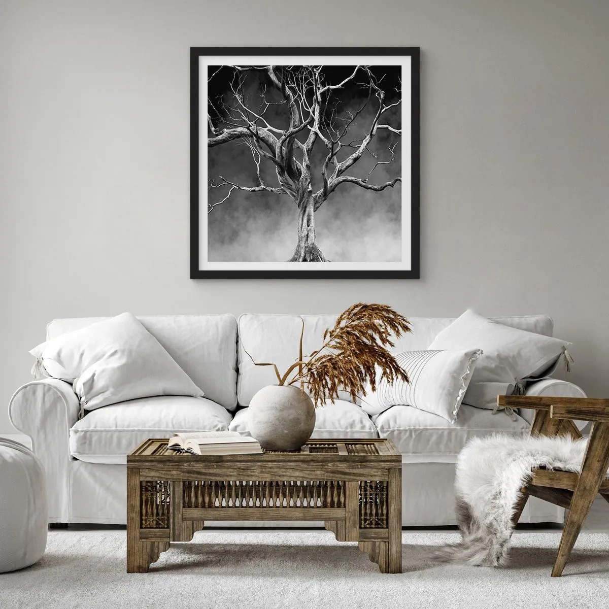 Plakát v černém rámu - Původní a svaté - 40x40 cm