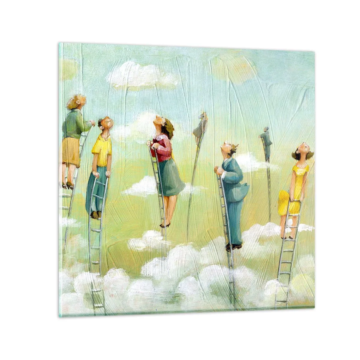 Obraz na skle - Za svým snem - 40x40 cm