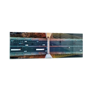 Obraz na skle - Za vodami, za lesy - 160x50 cm