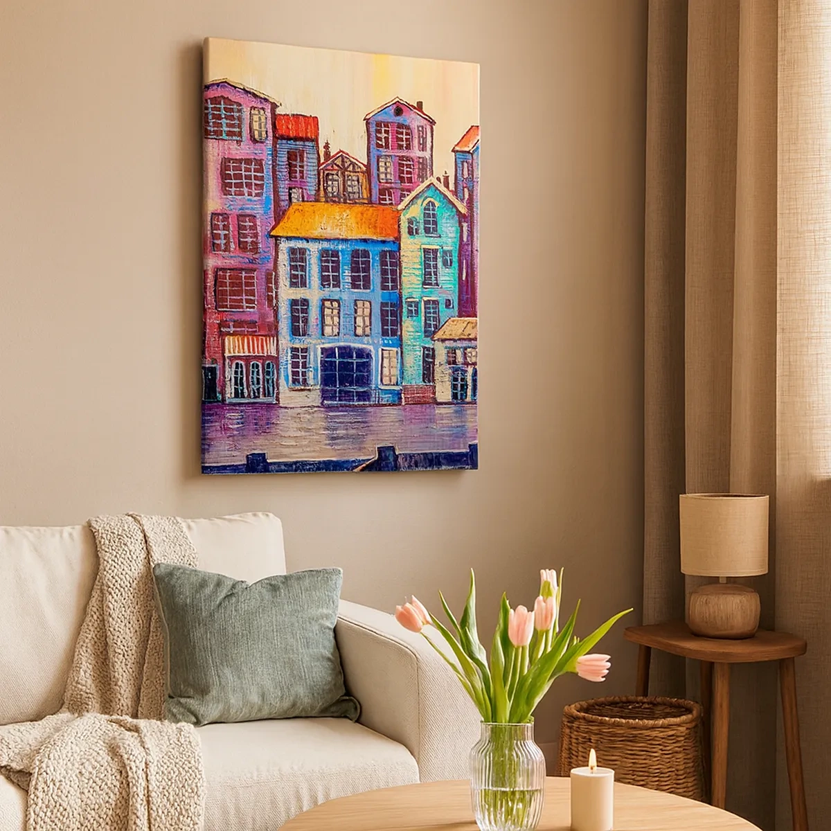 Obraz na plátně - Město jako z pohádky - 50x70 cm