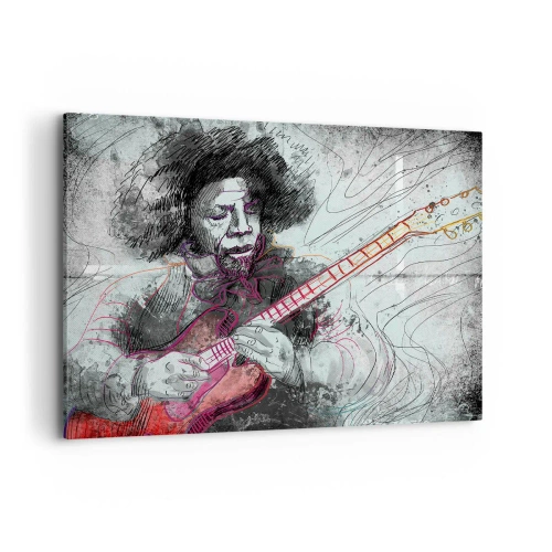 Obraz na plátně - Na vlnách hudby - 100x70 cm