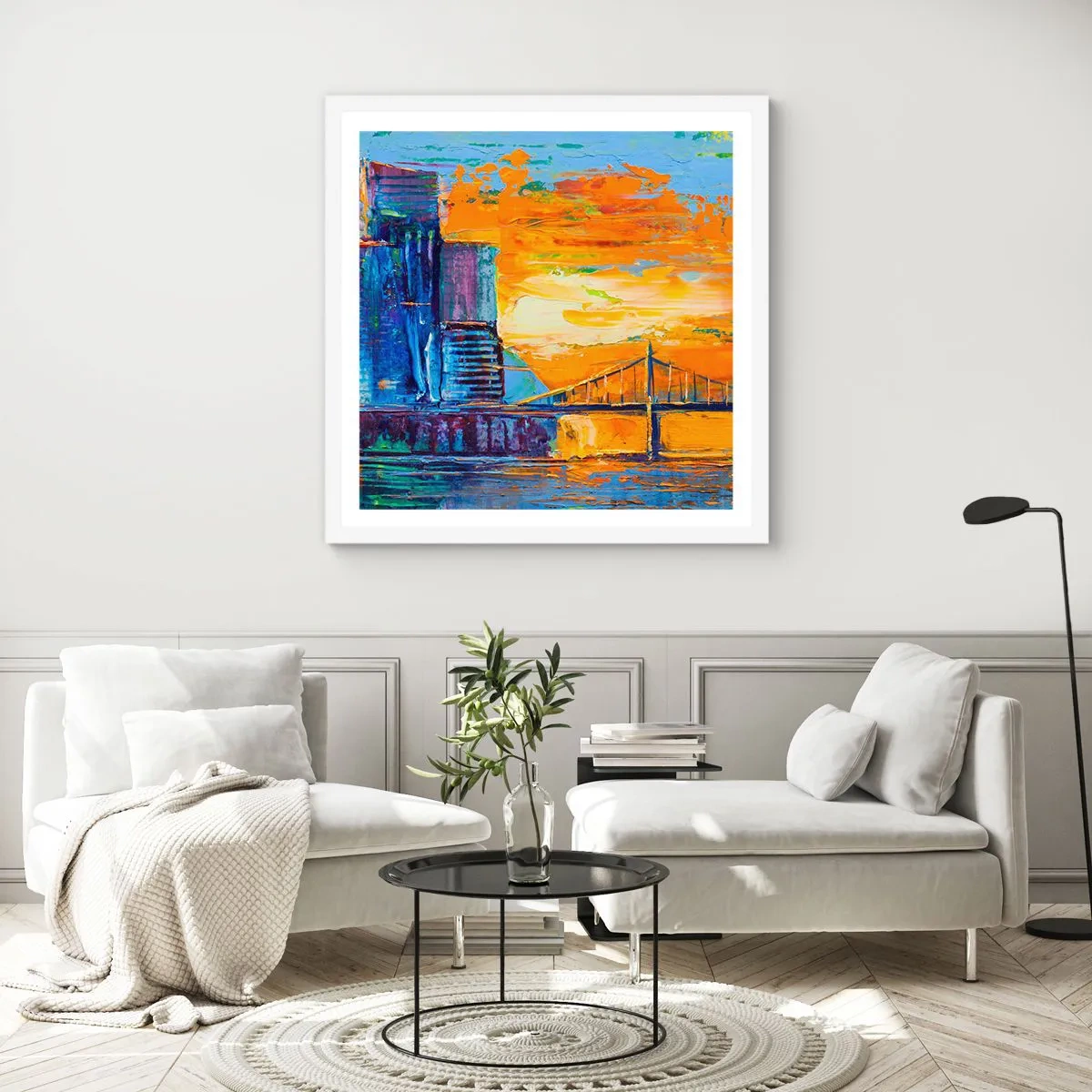 Plakát v bílém rámu - Kultura a příroda - 50x50 cm