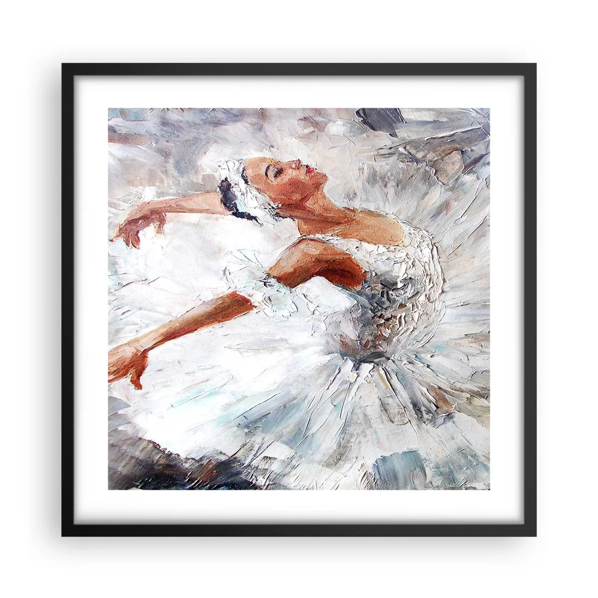 Plakát v černém rámu - Jemná a lehká jako tyl - 50x50 cm