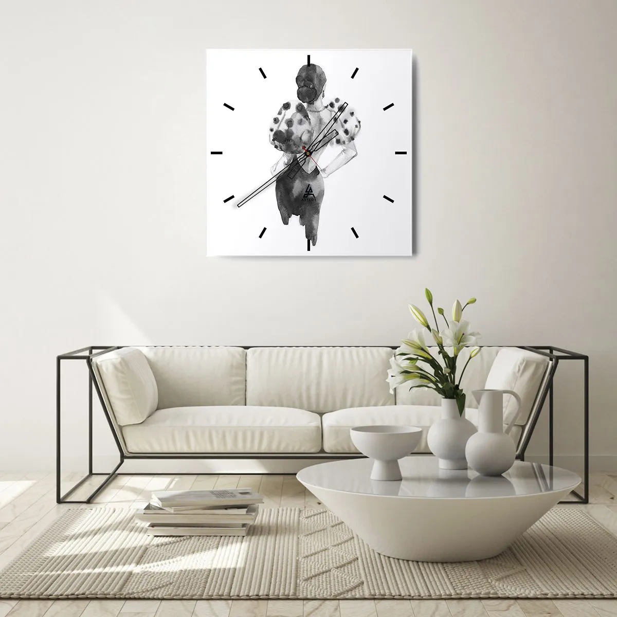 Nástěnné hodiny - Prošla kolem - 30x30 cm