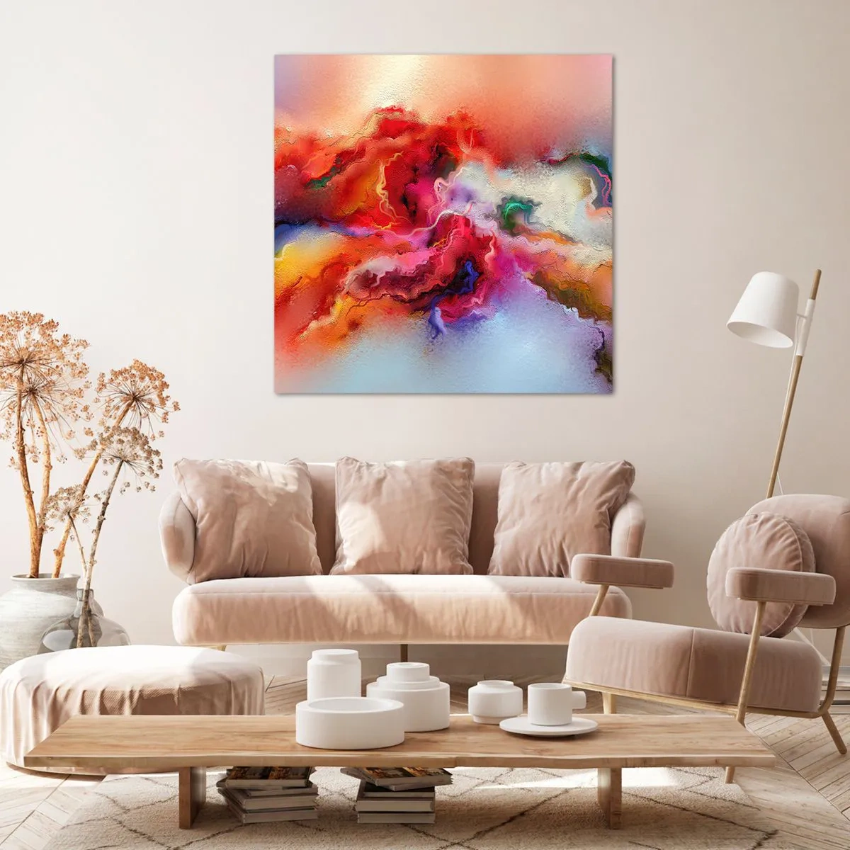 Obraz na plátně - Jak zachytit sny - dým - 70x70 cm