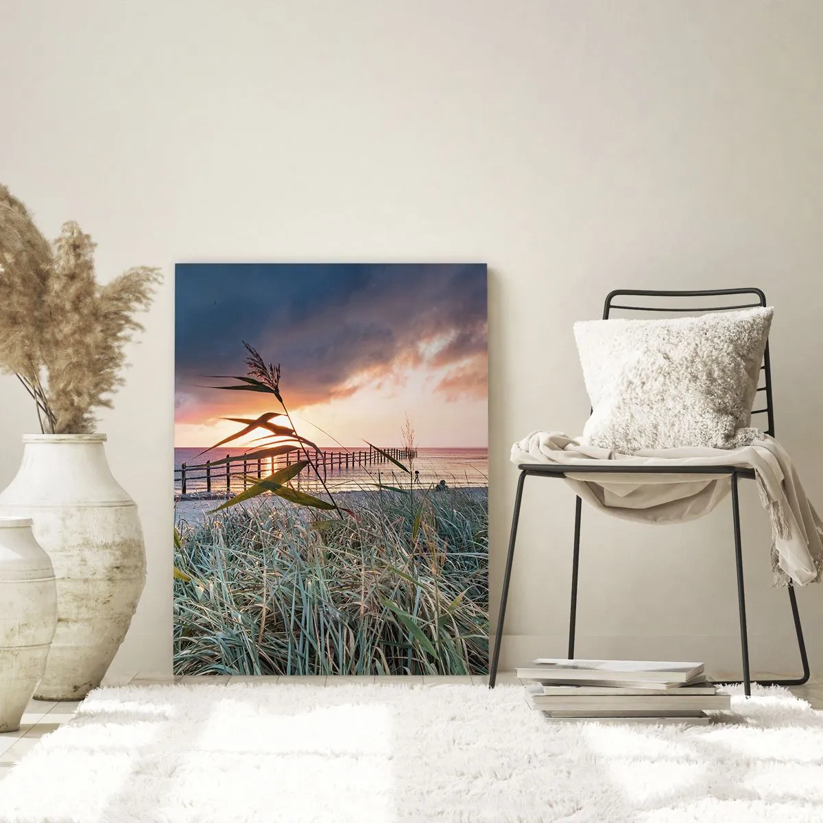 Obraz na skle - Neodváto větrem - 80x120 cm