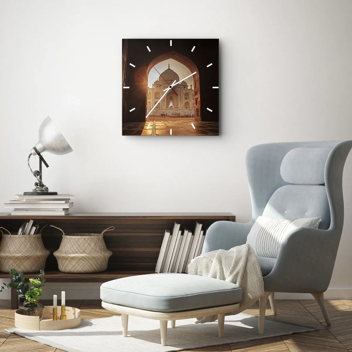 Nástěnné hodiny - Památník nadpozemské lásky - 40x40 cm
