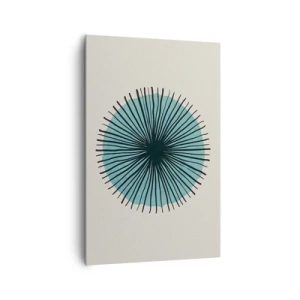 Obraz na plátně - Zářící modrá - 80x120 cm