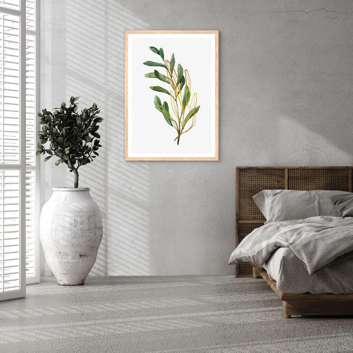 Plakát v rámu světlý dub - Vše, co je dobré - 70x100 cm