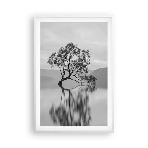 Plakát v bílém rámu - Existuje taková země - 61x91 cm