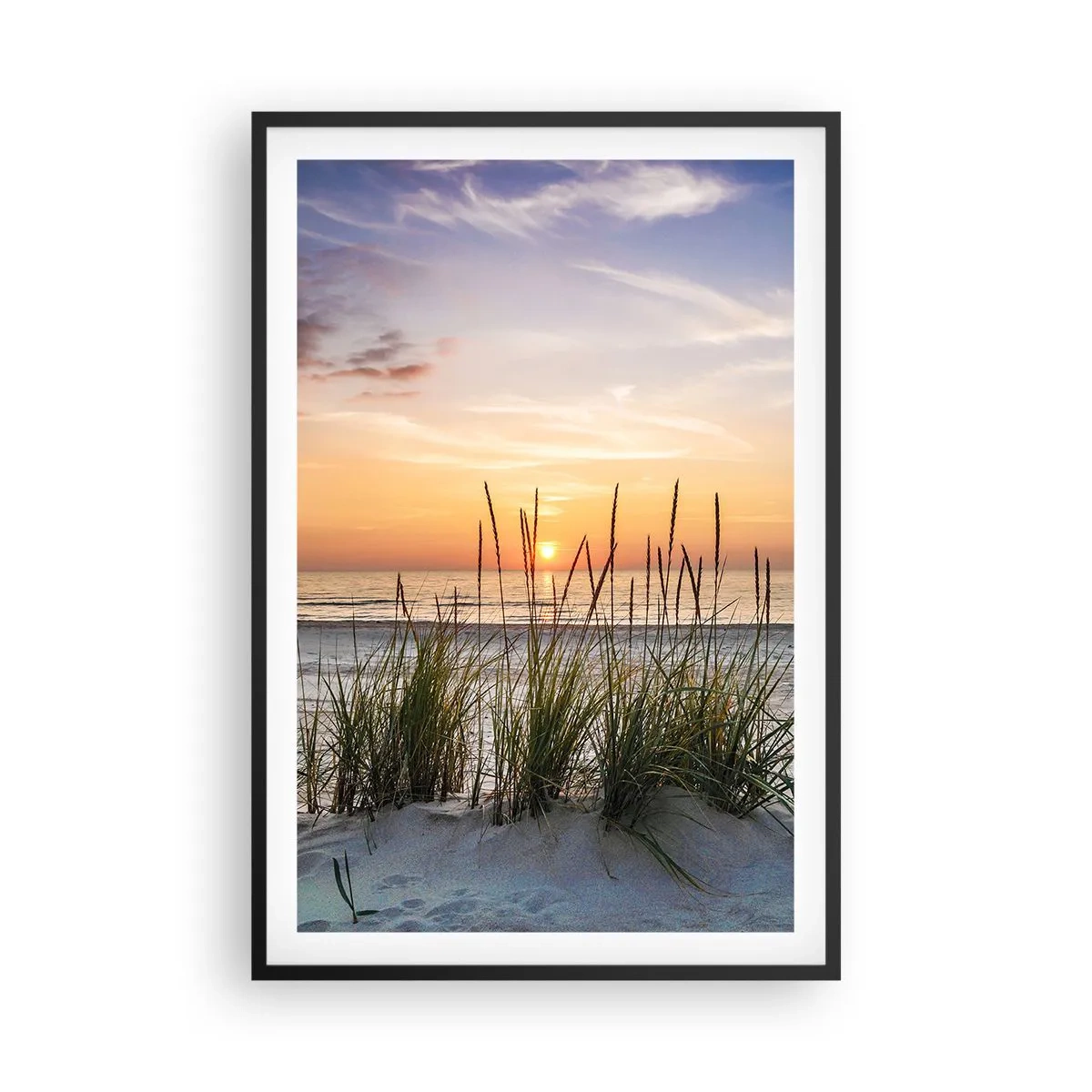 Plakát v černém rámu - Podívej se, představ si a pociť - 61x91 cm