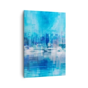 Obraz na plátně - Utopené v modři - 70x100 cm