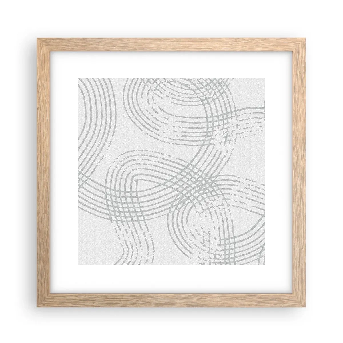 Plakát v rámu světlý dub - Snadné východisko neexistuje - 30x30 cm