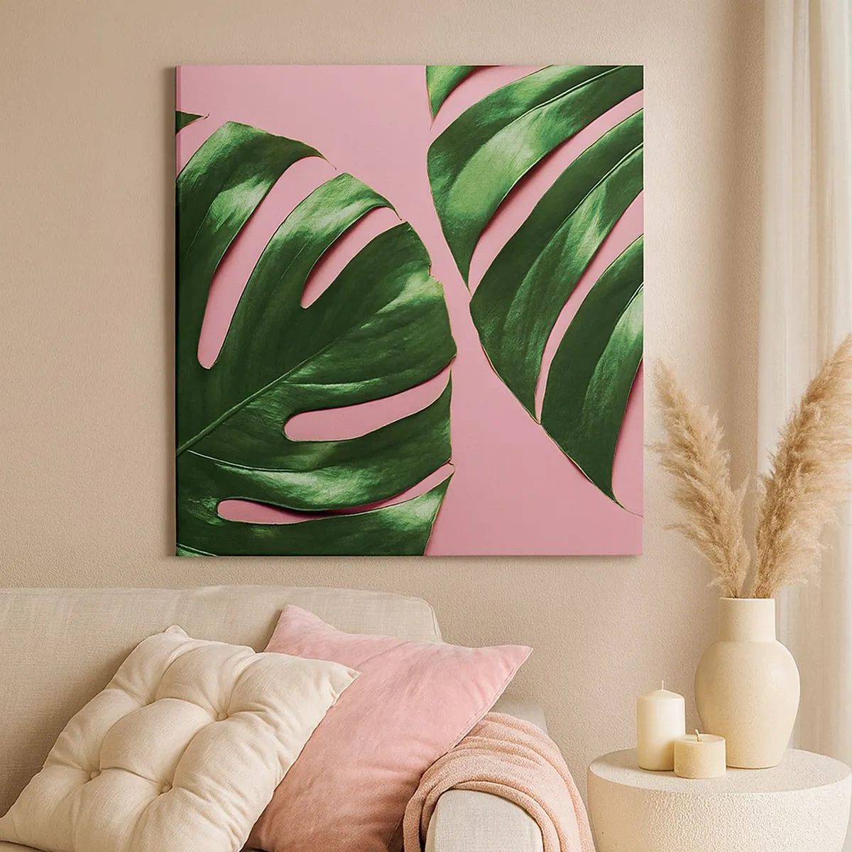 Obraz na plátně - Zelené rendez-vous - 30x30 cm