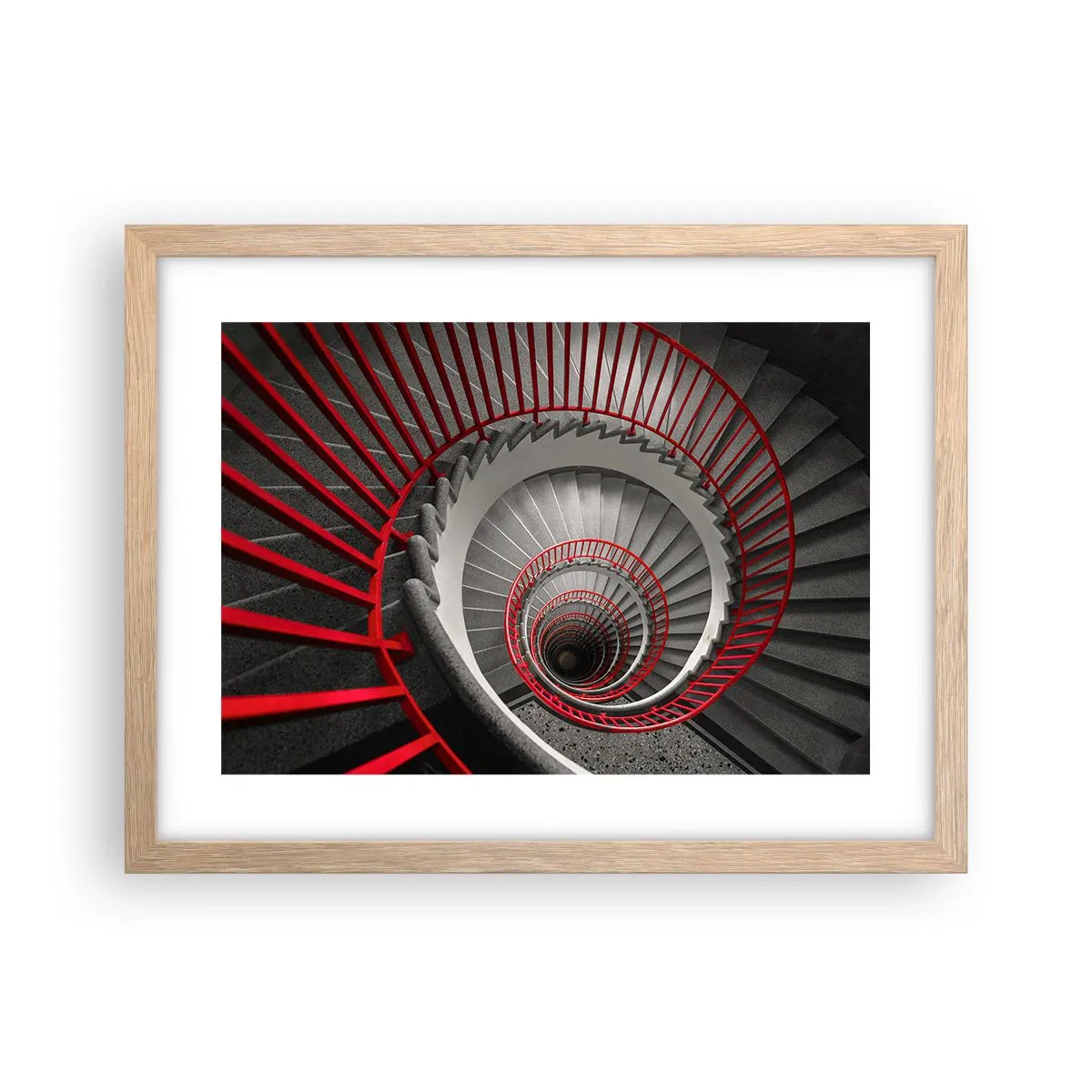 Plakát v rámu světlý dub - Architektonické hry - 40x30 cm