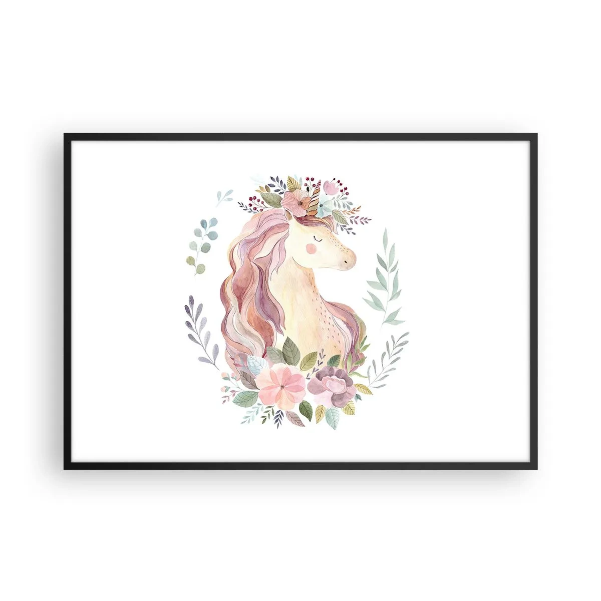 Plakát v černém rámu - Pozvánka do říše pohádek - 100x70 cm