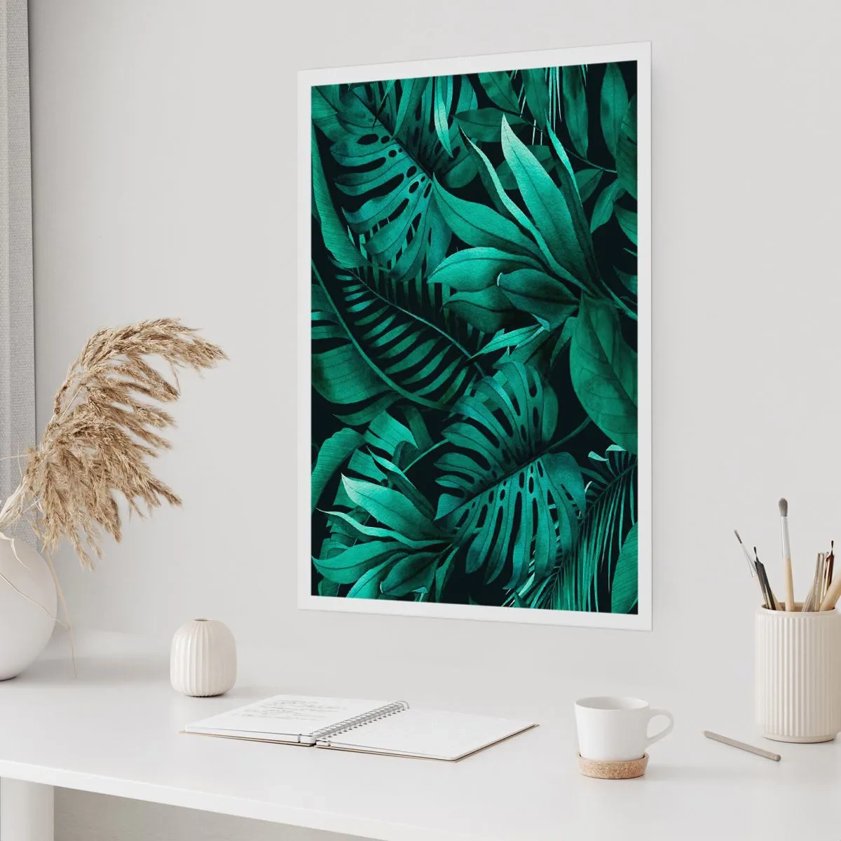 Plakát - Hloubka tropické zeleně - 50x70 cm