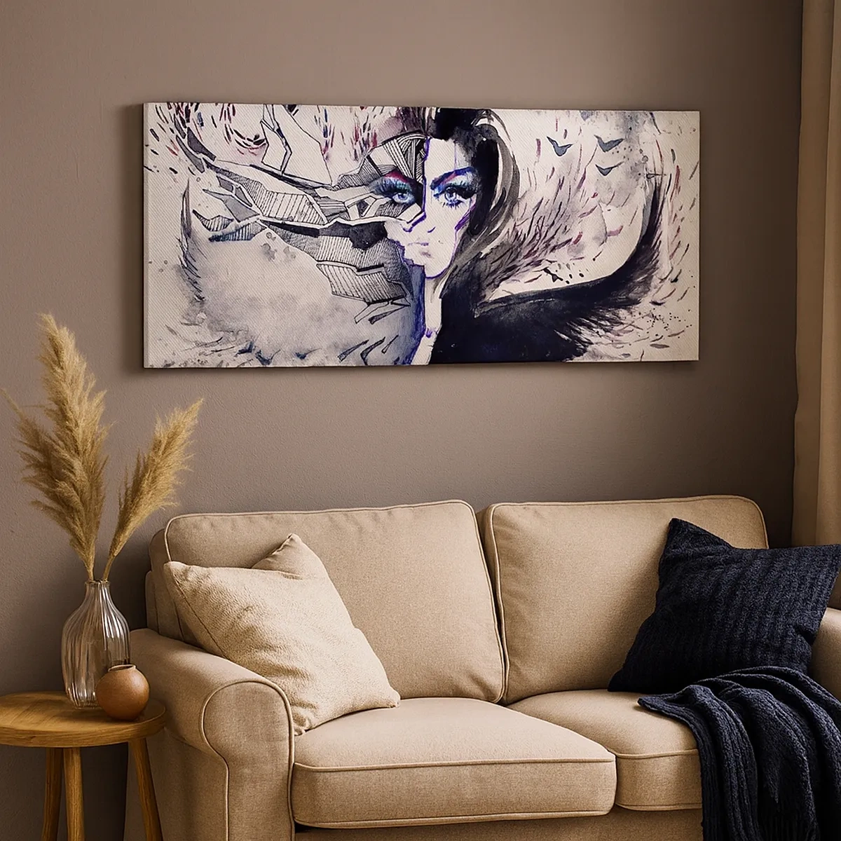 Obraz na plátně - Démonická a krásná - 30x30 cm