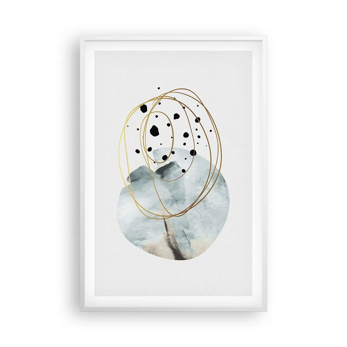 Plakát v bílém rámu - V objetí prostoru - 61x91 cm