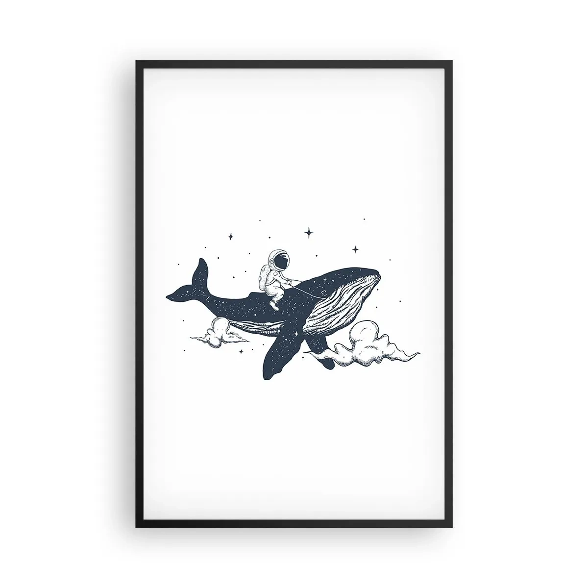 Plakát v černém rámu - Vesmírné dobrodružství - 61x91 cm