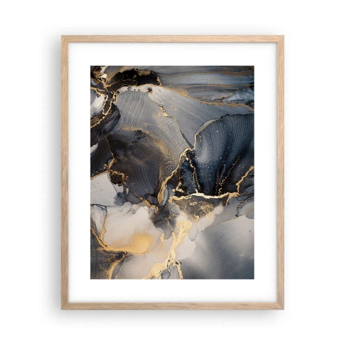 Plakát v rámu světlý dub - Život kamene - 40x50 cm