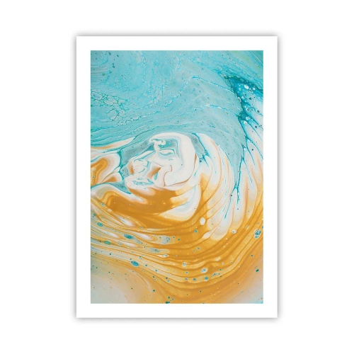 Plakát - Pastelový vír - 50x70 cm