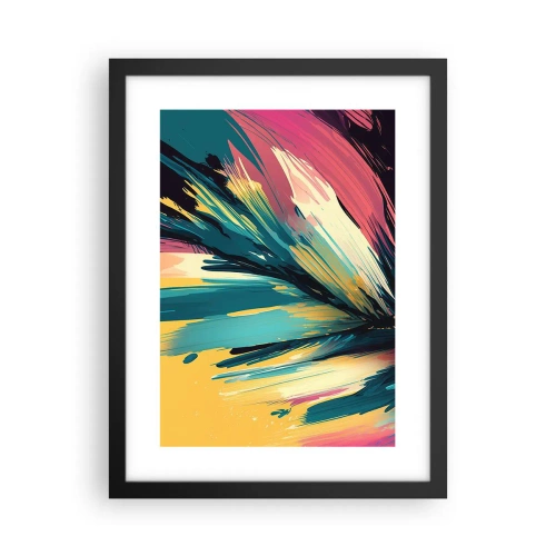 Plakát v černém rámu - Kompozice – exploze radosti - 30x40 cm