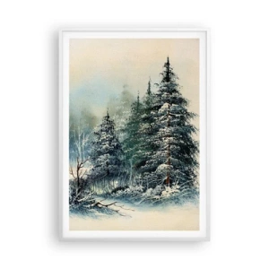 Plakát v bílém rámu - Připravení na Vánoce - 70x100 cm