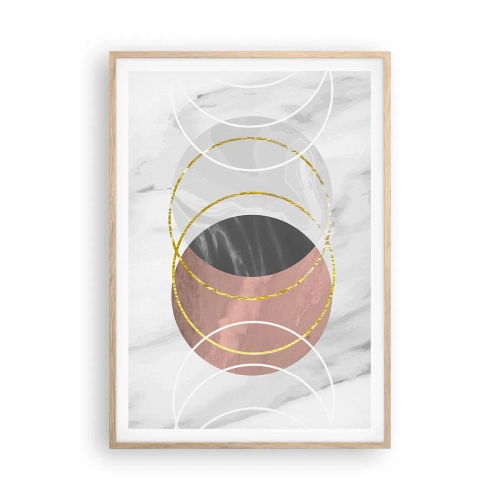 Plakát v rámu světlý dub - Hudba sfér - 70x100 cm