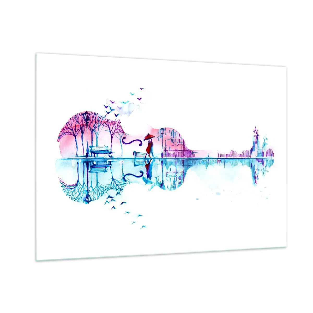 Obraz na skle - Přinesu vám dešťové písně - 100x70 cm