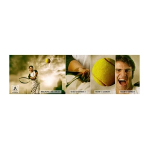 Vzor Fototapety Premium Sand - Energie a radost - Sport, Tenis, Tenista - 100x30 cm