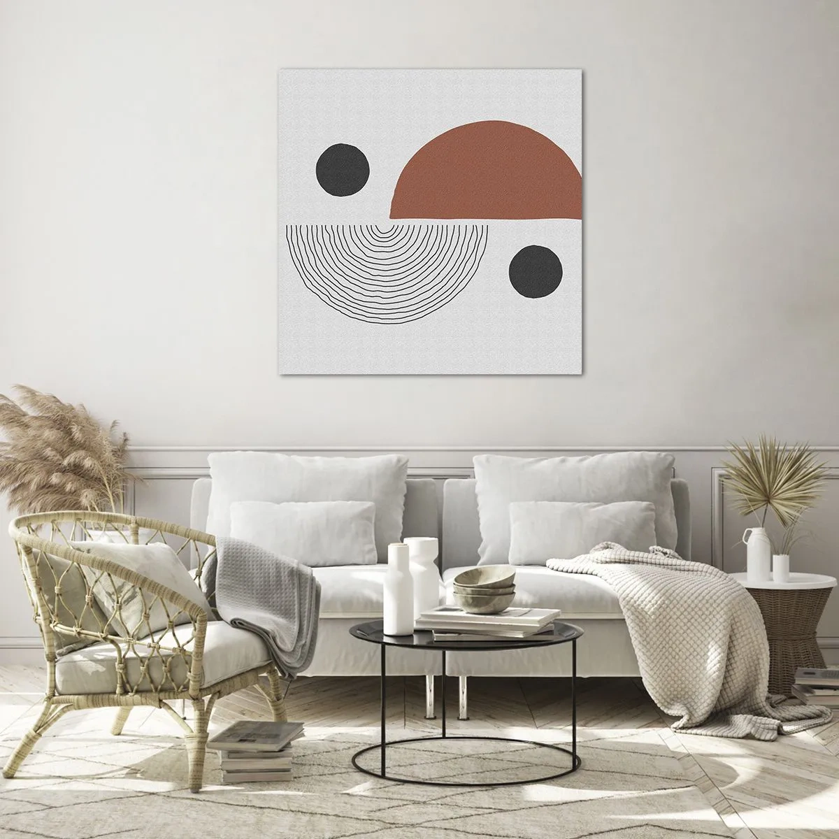 Obraz na skle - Dokonalost kruhu - 70x70 cm