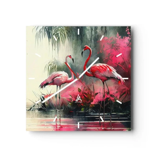 Nástěnné hodiny - Hodiny přírodního kouzla - 30x30 cm