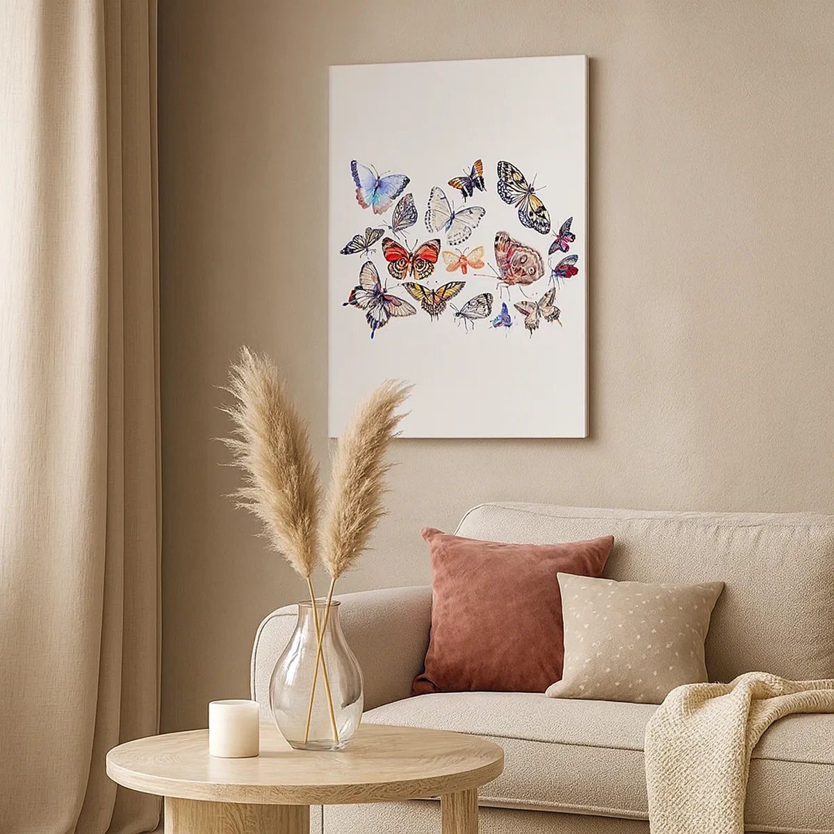 Obraz na plátně - Krajkový, barevný roj - 50x70 cm