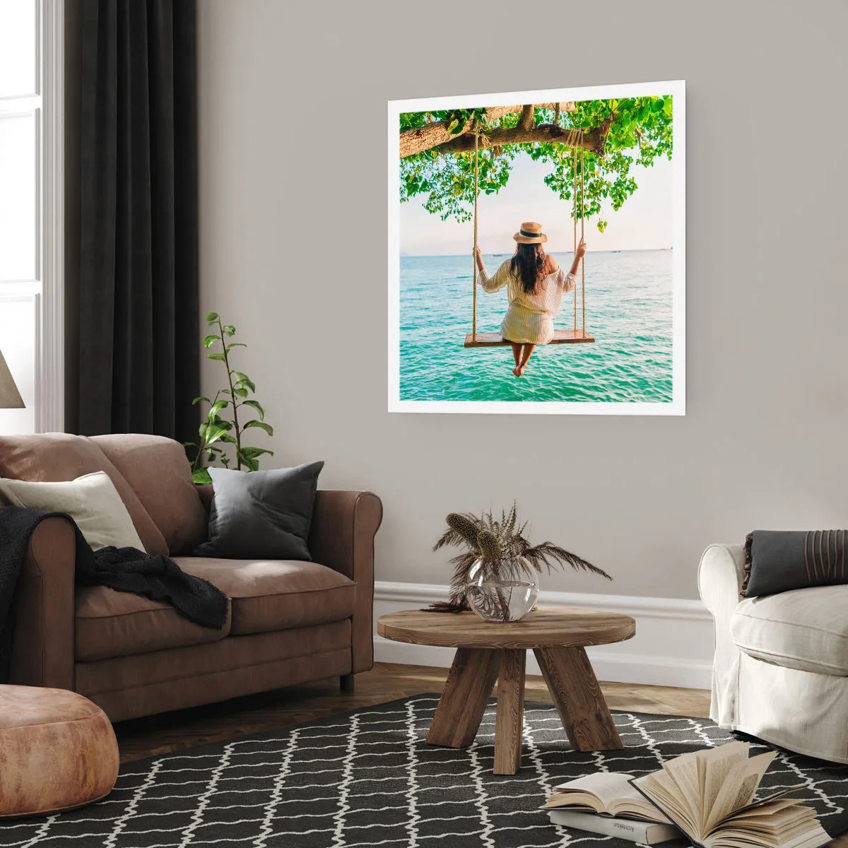 Plakát - Život je krásný - 40x40 cm