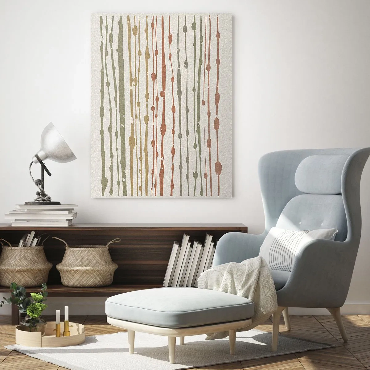 Obraz na skle - Hudební záznam barev - 80x120 cm