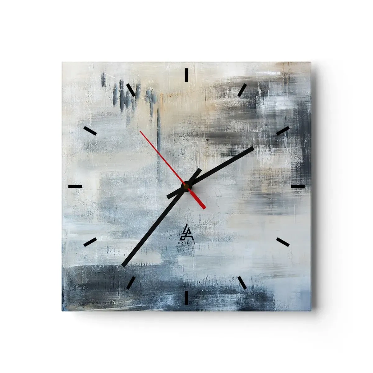 Nástěnné hodiny - Za závojem modré - 30x30 cm